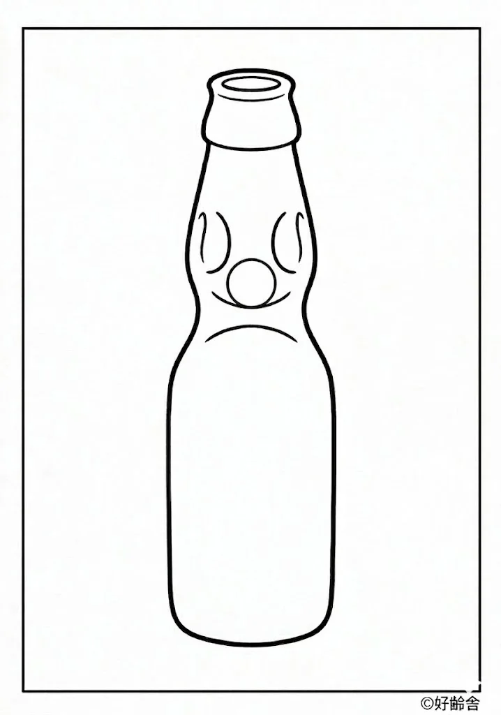 ラムネ ｜ 高齢者向け無料塗り絵