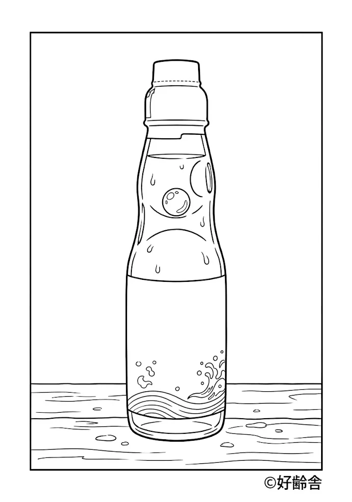 ラムネ ｜ 高齢者向け無料塗り絵