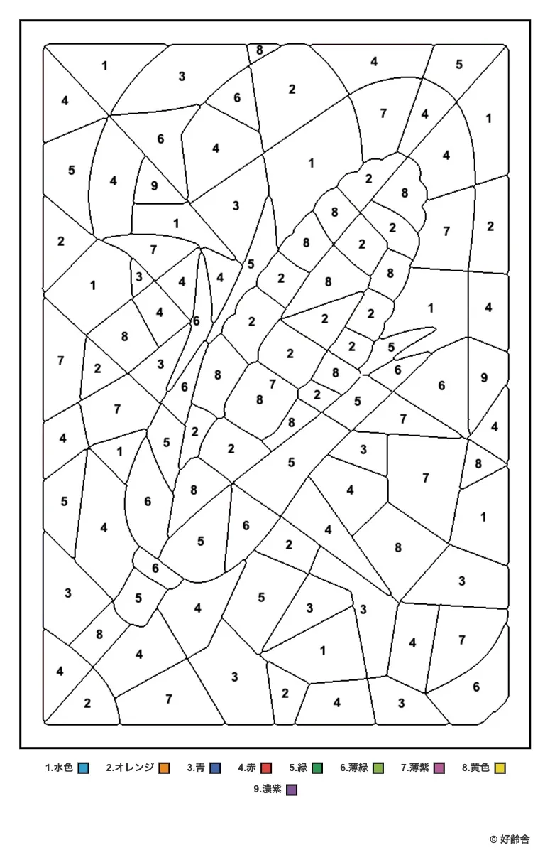 高齢者向け無料塗り絵：とうモロコシ（A4印刷用・脳トレ介護レク）