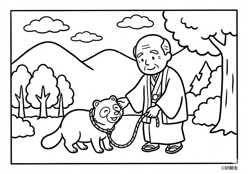 日本の昔話：分福茶釜（その一）