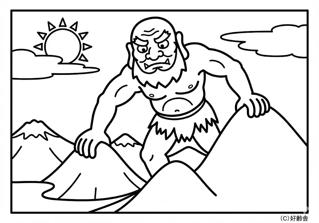 日本の昔話：ダイダラボッチ（その一）