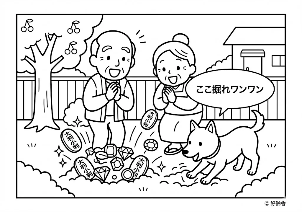 日本の昔話：花咲か爺さん（その一）