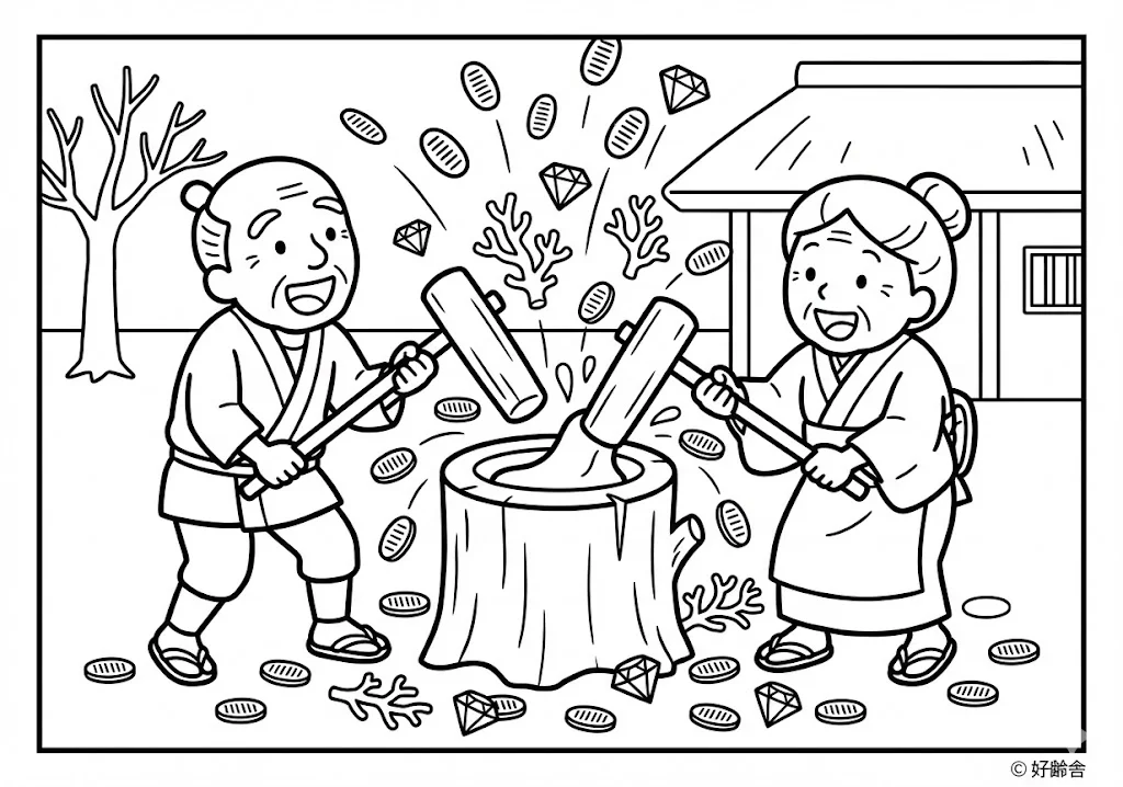 日本の昔話：花咲か爺さん（その二）