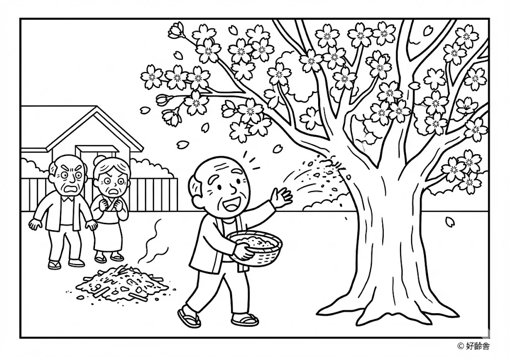 日本の昔話：花咲か爺さん（その三）