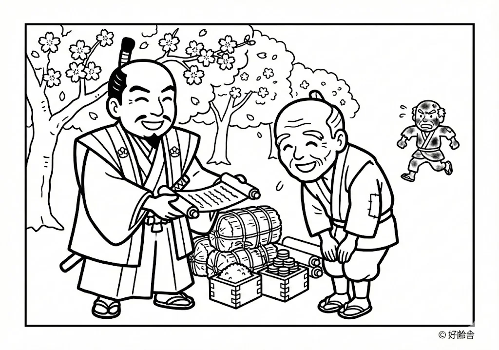 日本の昔話：花咲か爺さん（その四）