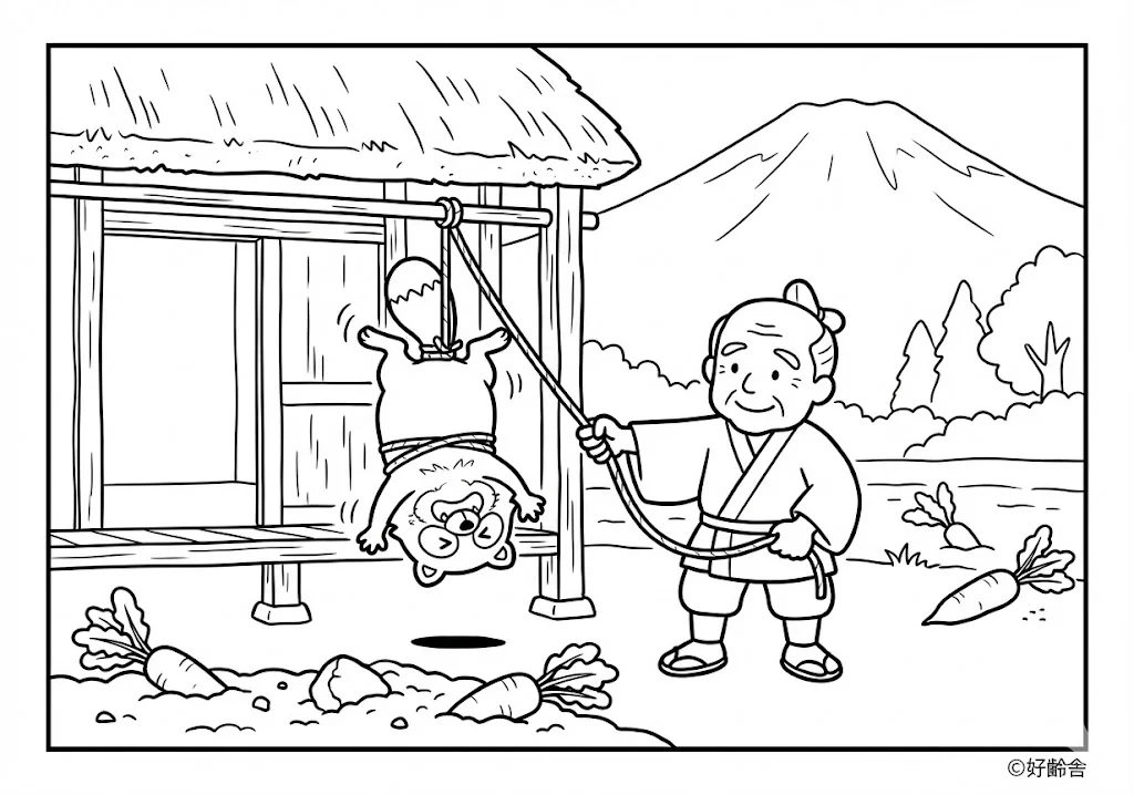 日本の昔話：カチカチ山（その一）