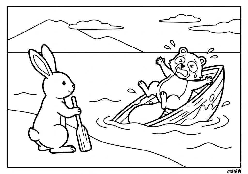 日本の昔話：カチカチ山（その四）