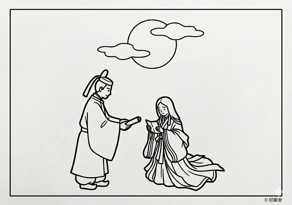 日本の昔話：かぐや姫（その三）