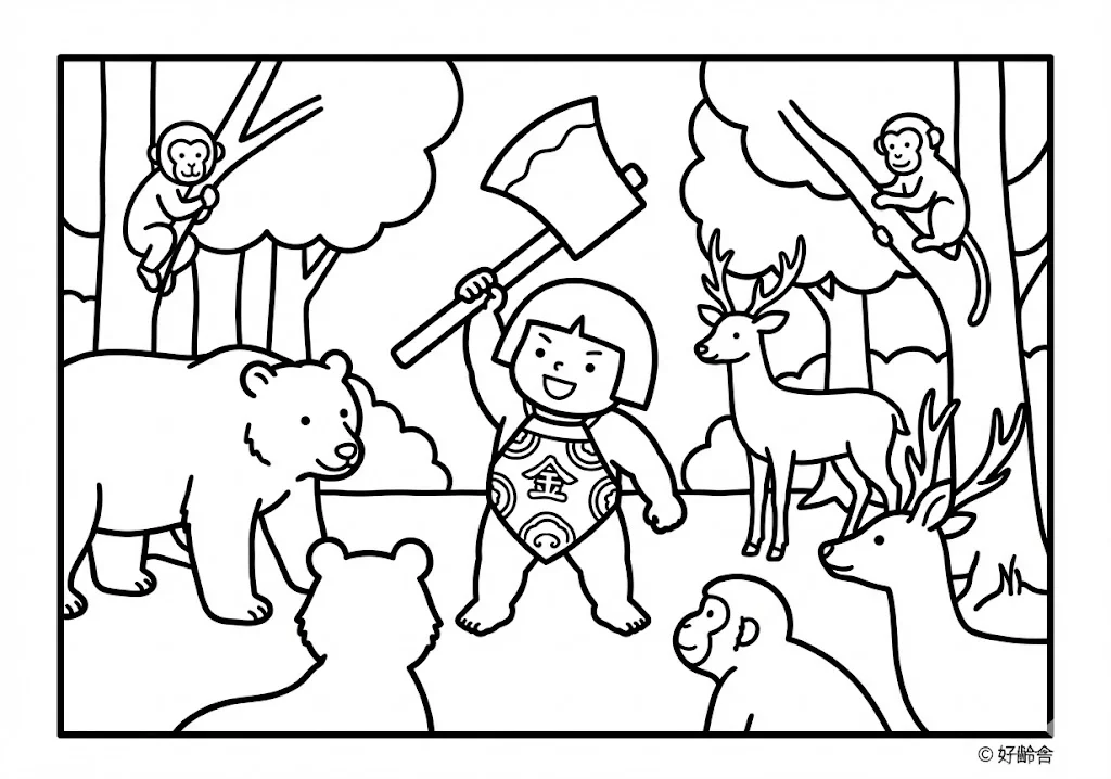 日本の昔話：金太郎（その一）