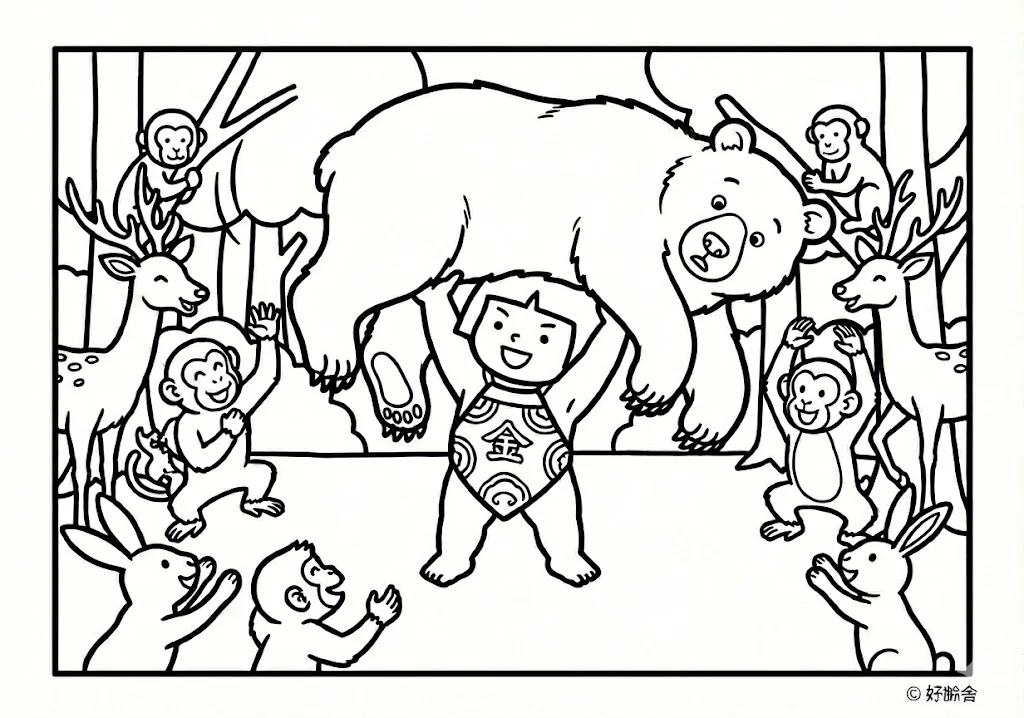 日本の昔話：金太郎（その二）