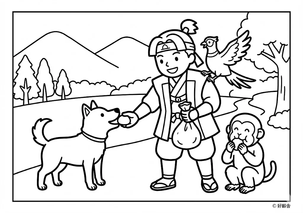 日本の昔話：桃太郎（その二）