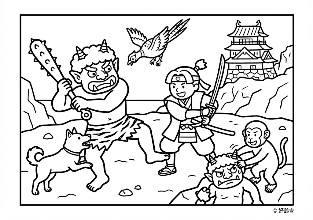 日本の昔話：桃太郎（その三）