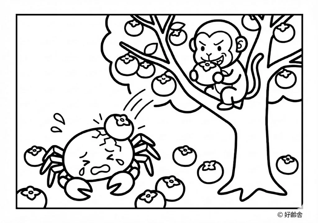 日本の昔話：さるかに合戦（その二）