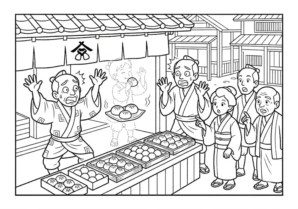 日本の昔話:天狗の隠れ蓑(その三)