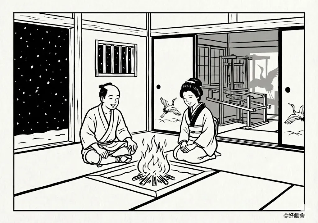 日本の昔話：鶴の恩返し（その二）