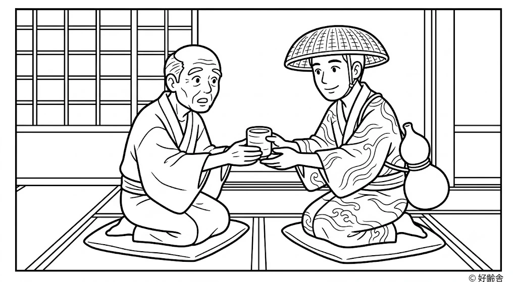 日本の昔話：養老の滝（その四）
